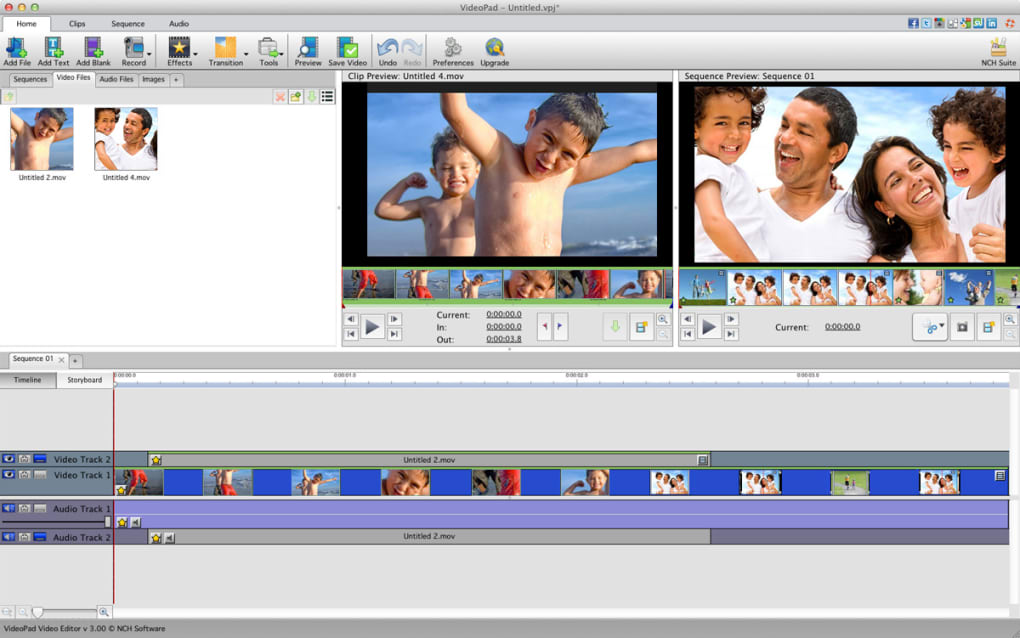download the last version for mac NCH VideoPad Video Editor Pro 13.51